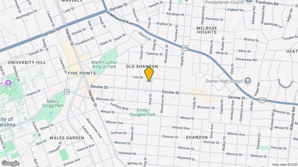 721 King St Map and Location Details