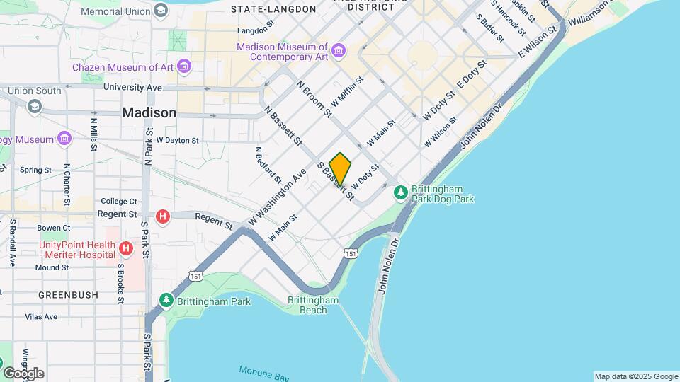 114 S Bassett St, Unit 1 Map and Location Details