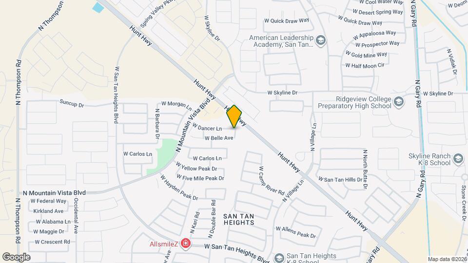 2965 W Dancer Ln Mapa y Detalles de la Ubicación