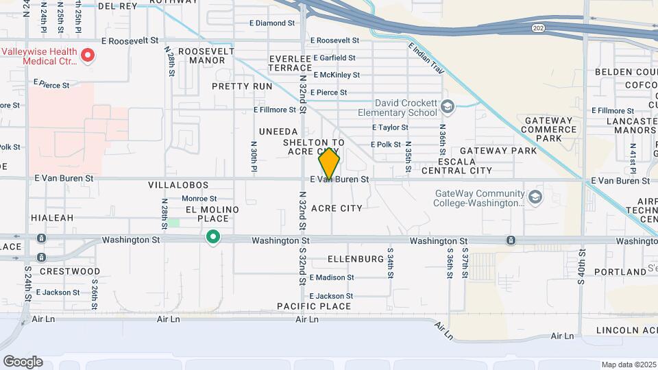 3239 E Van Buren St Mapa y Detalles de la Ubicación