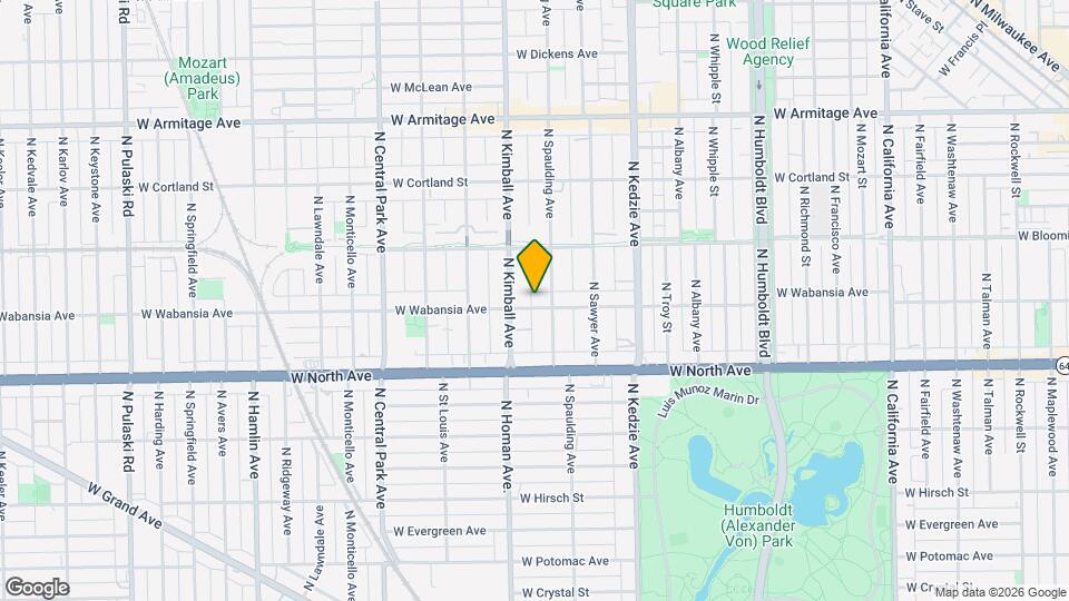 3312 W Wabansia Ave Map and Location Details