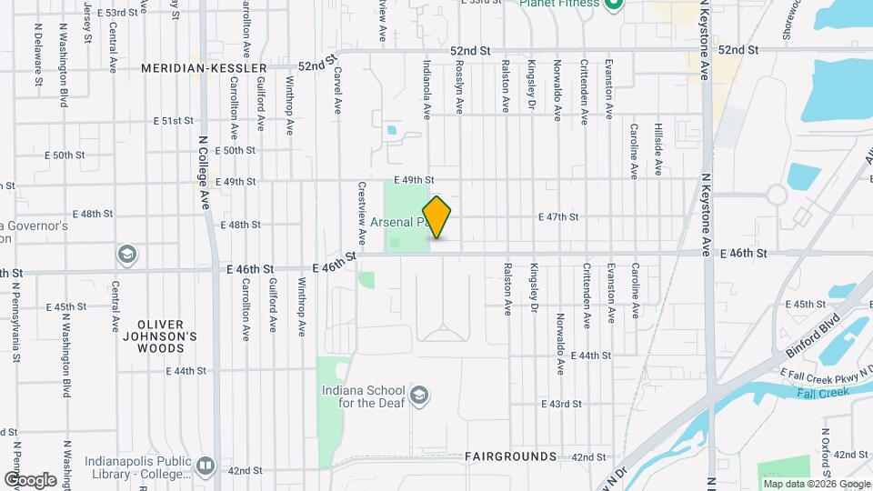 1414 E 46th St Map and Location Details