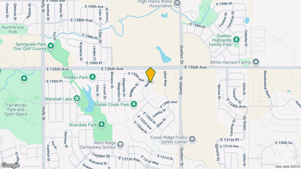 13493 Oneida Ln Map and Location Details