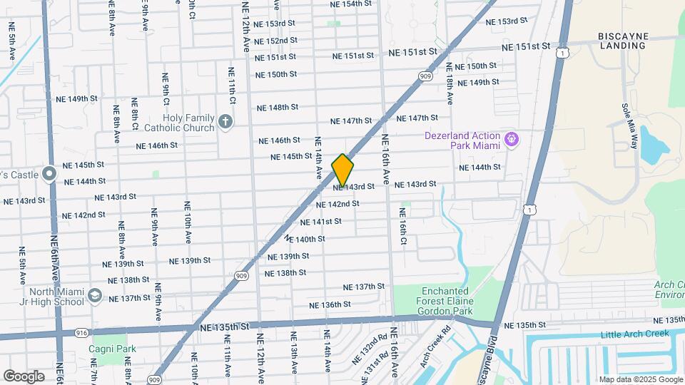 1460 NE 143rd St Map and Location Details