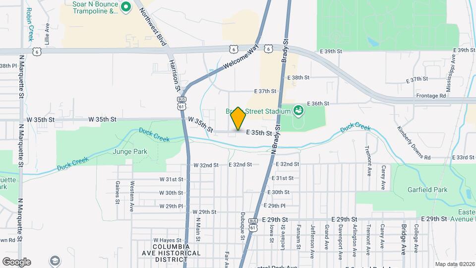 121 E 35th St Map and Location Details