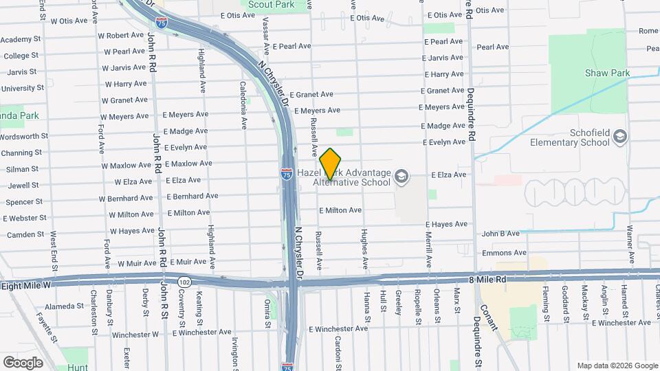 1140 E Elza Ave Map and Location Details