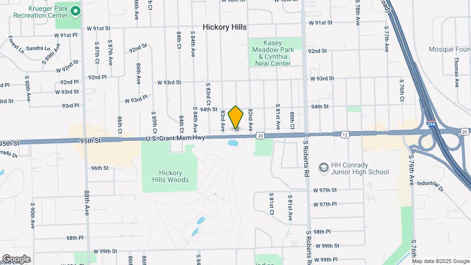 8232 W 95th St-Unit -Garden Map and Location Details