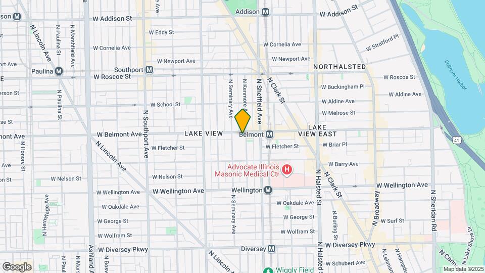 1039 W Belmont Ave Map and Location Details