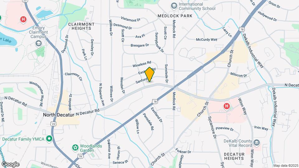 2434 N Decatur Rd Map and Location Details