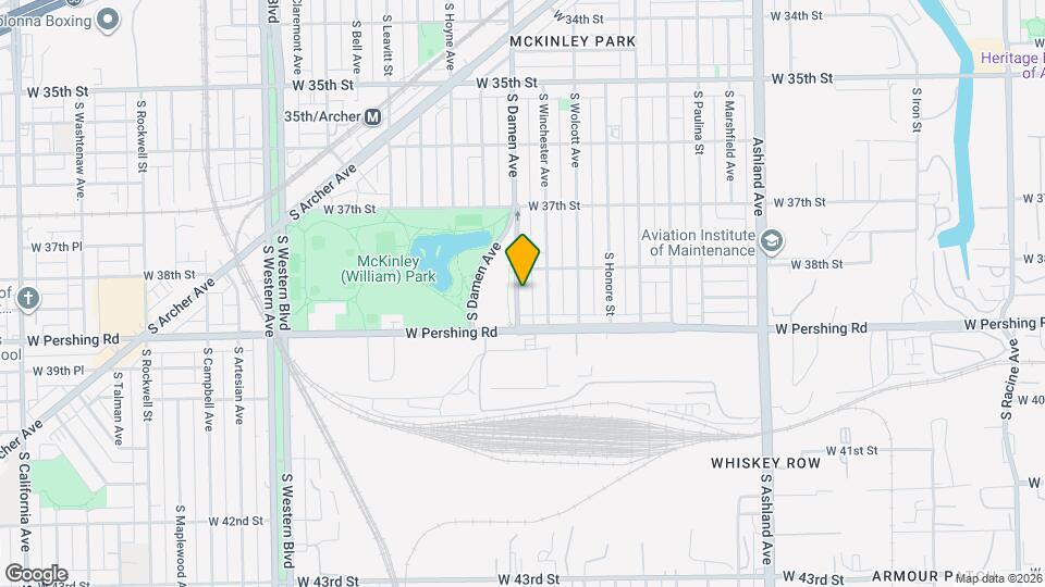 3825 S Damen Ave, Unit 2 Map and Location Details