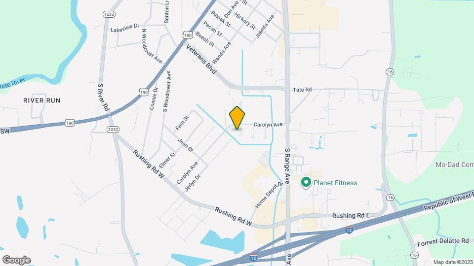 1621 Brookfield Dr Map and Location Details