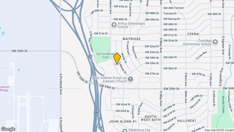 5412 S Independence Ave Map and Location Details