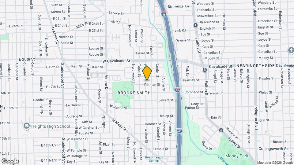 1104 Walton St Map and Location Details