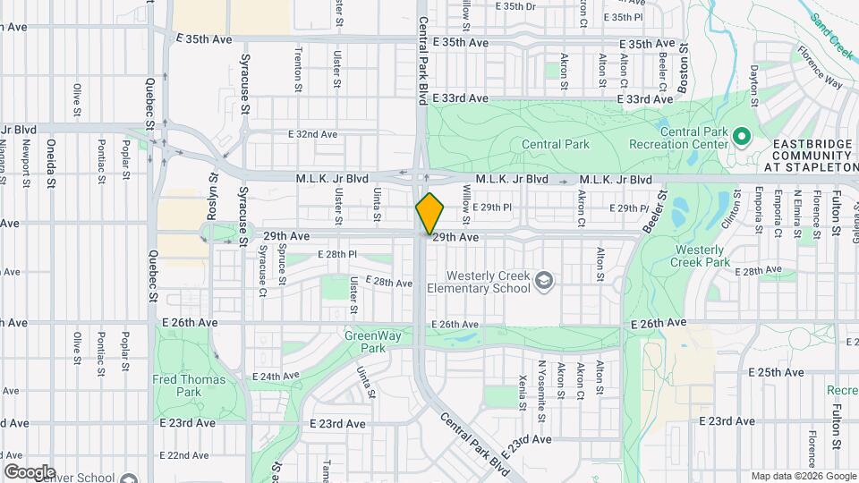 8410 E 29th Ave Map and Location Details