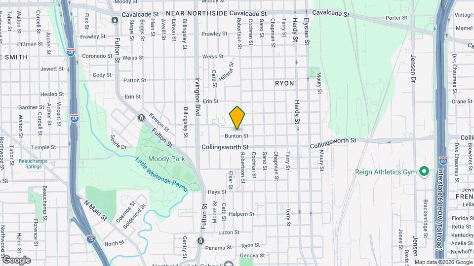 1005 Bunton St Map and Location Details