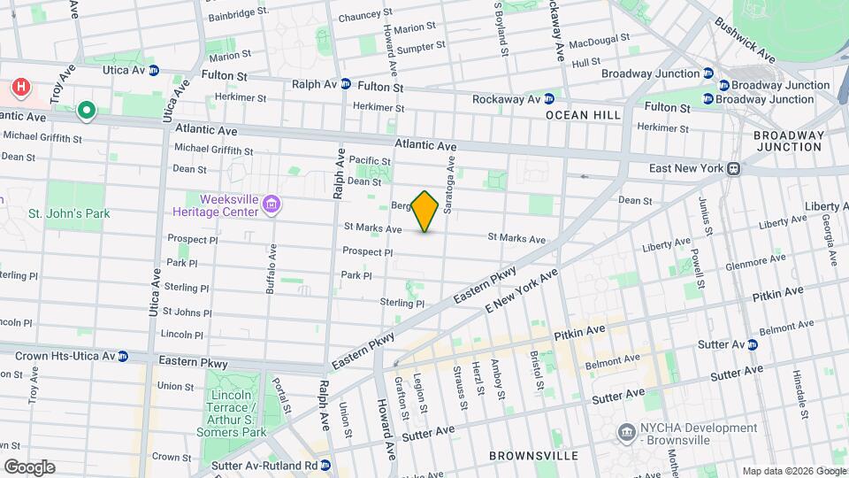 1506 St Marks Ave Map and Location Details