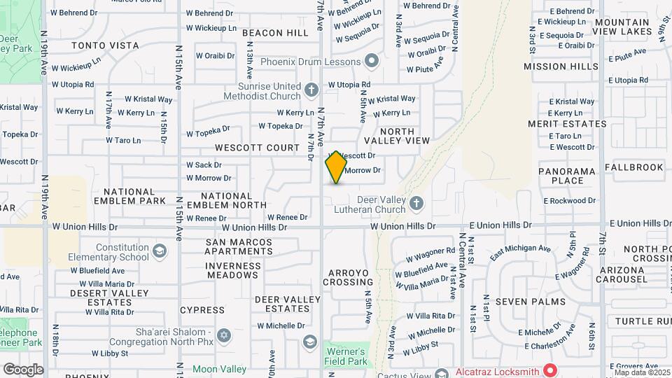 613 W Rosemonte Dr Map and Location Details