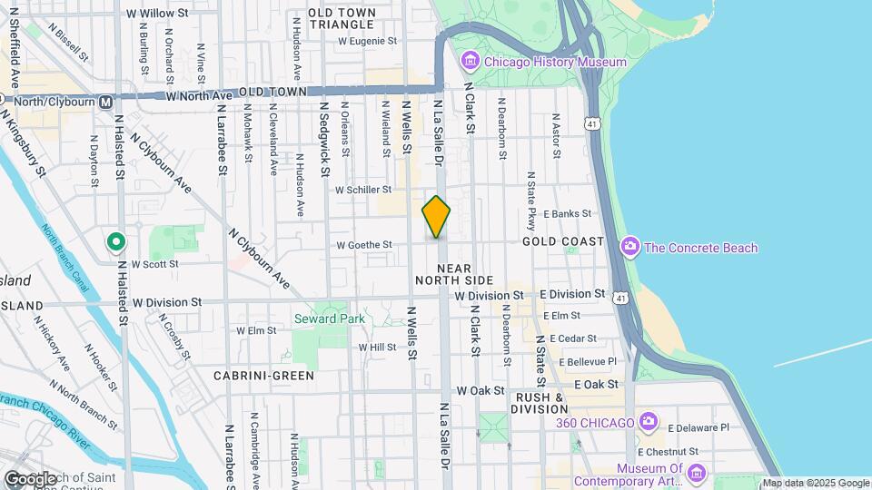 1258 N La Salle Dr, Unit A4 Map and Location Details