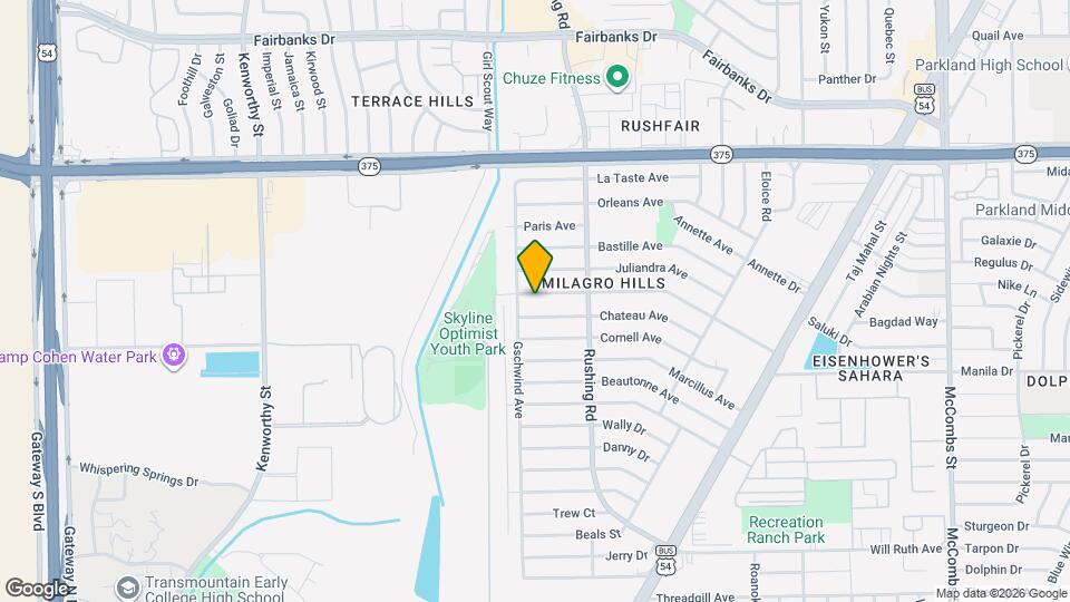 5108 Yvette Ave Mapa y Detalles de la Ubicación