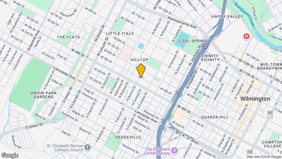 416 N Broom St Map and Location Details