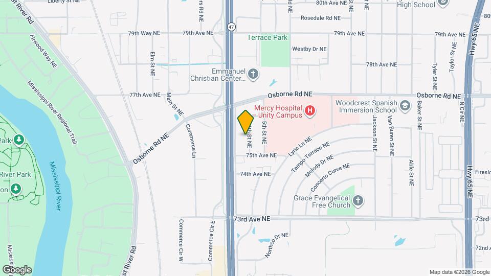 7534 4th St NE Map and Location Details