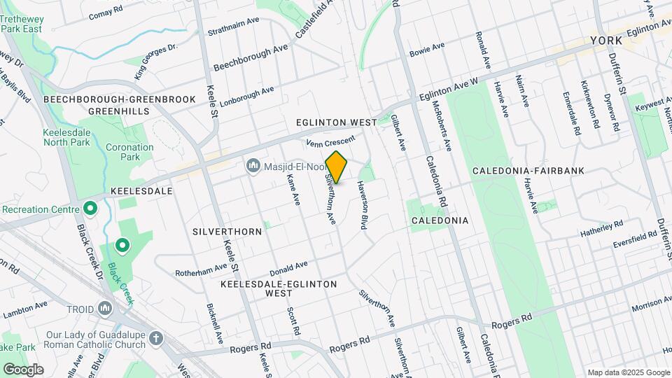 523-525 Silverthorn Ave Map and Location Details