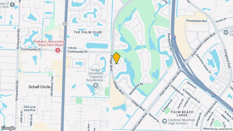 The Sterling Villages of Palm Beach Lakes Mapa y Detalles de la Ubicación
