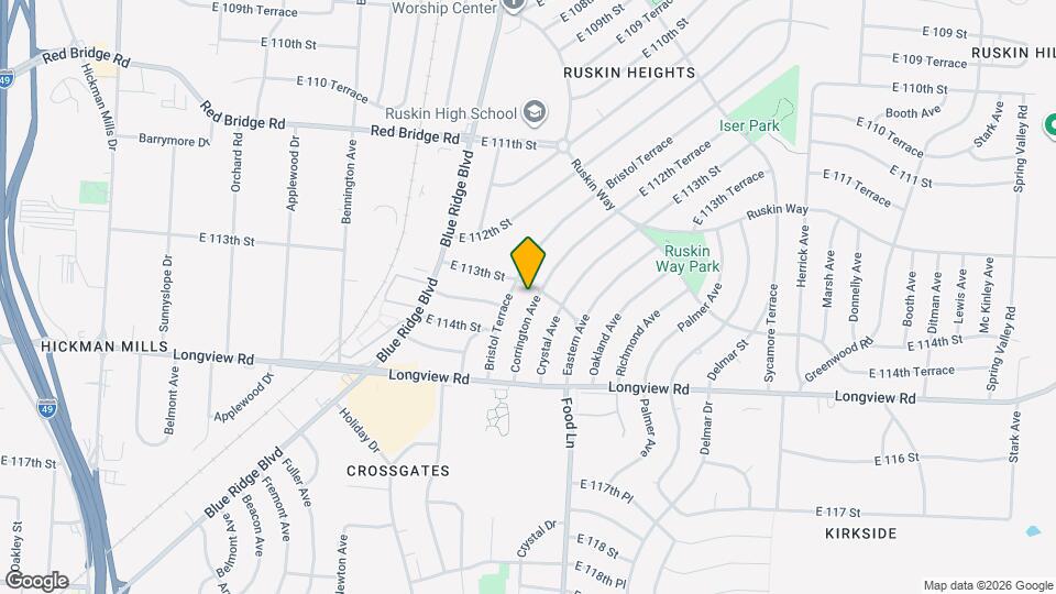 11302 Corrington Ave Map and Location Details