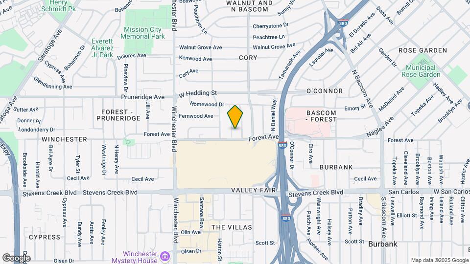534 N Baywood Ave Map and Location Details