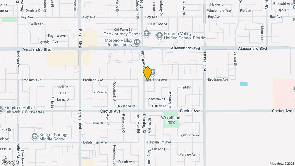 25529 Brodiaea Ave Map and Location Details