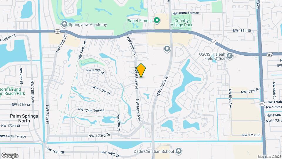 18007 NW 68th Ave Map and Location Details