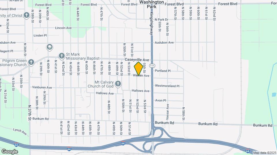 1422 N 54th St Map and Location Details