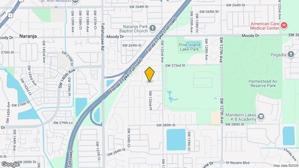 13271 SW 274th Ter Map and Location Details