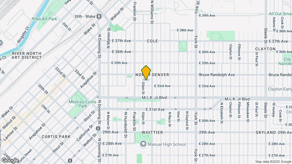 3318 Gilpin St Map and Location Details