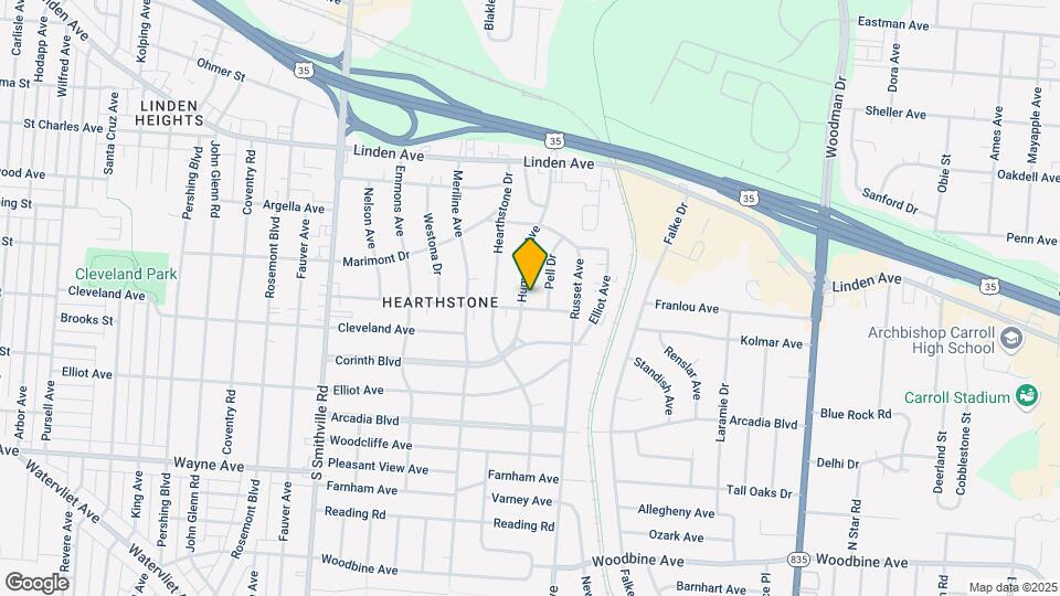 1684 Humphrey Ave Map and Location Details