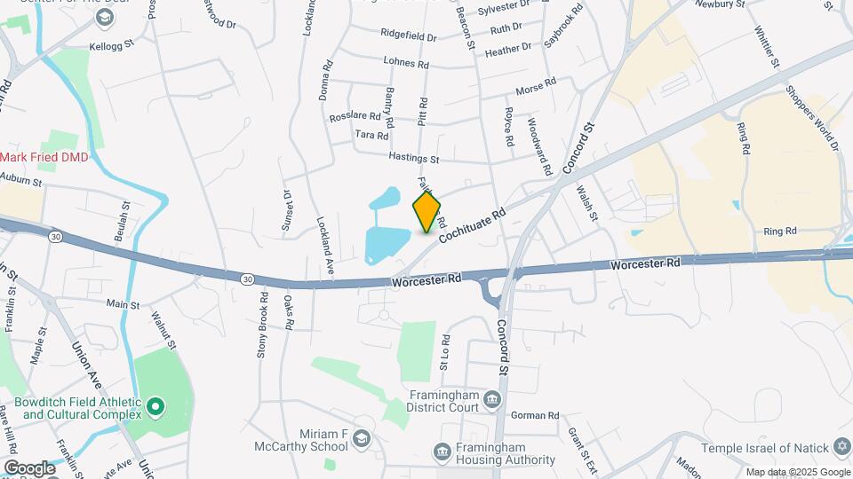 46 Cochituate Rd Map and Location Details