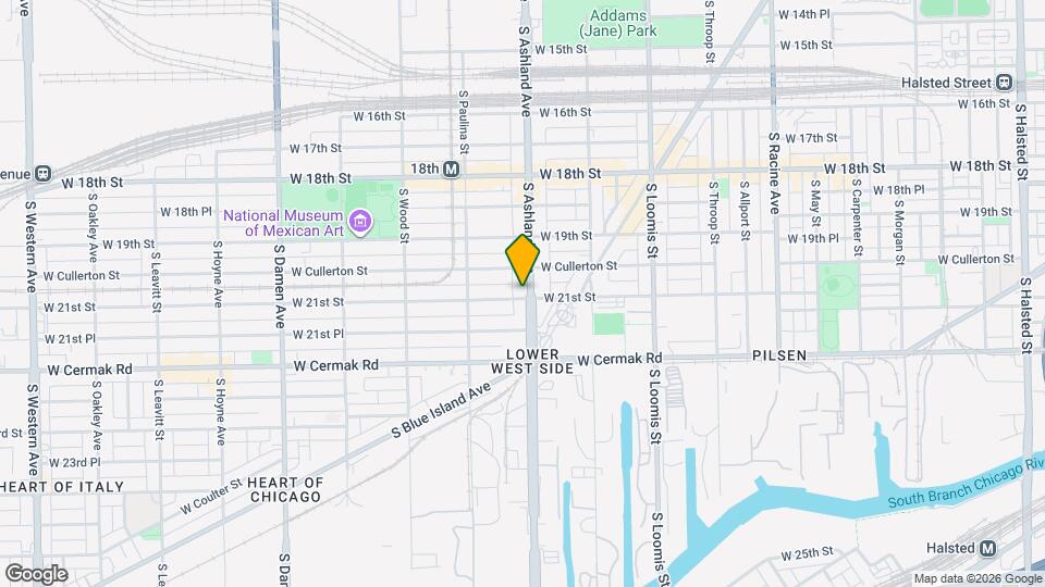 2024 S Ashland Ave, Unit 2 Map and Location Details