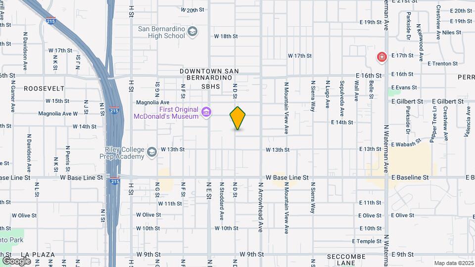 1337-1345 N D St Map and Location Details
