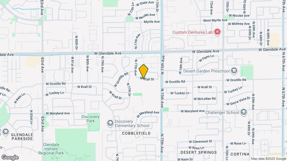 7599 W Krall St Map and Location Details