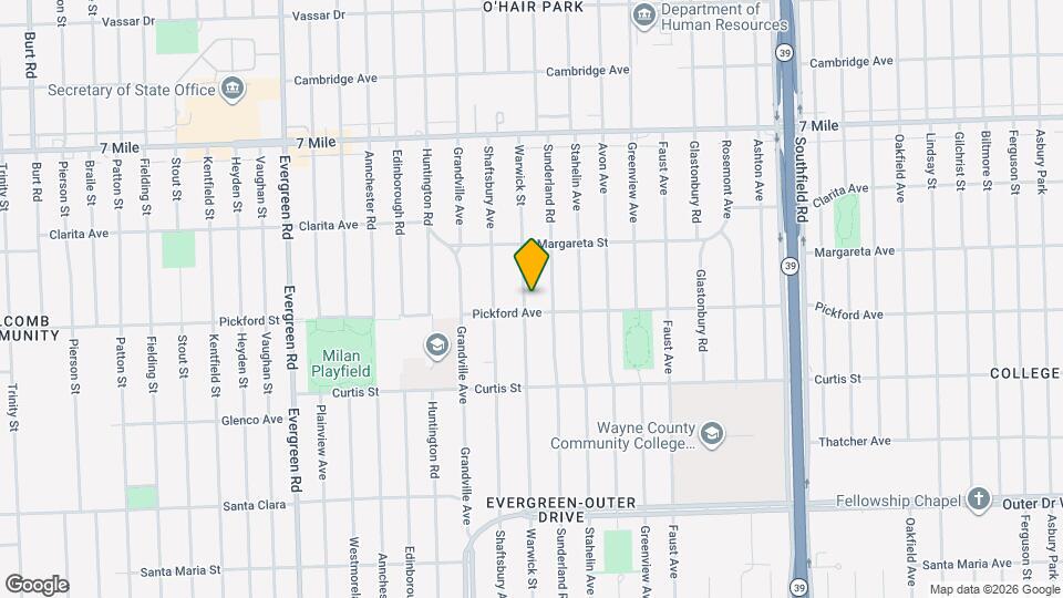 18420 Warwick St Mapa y Detalles de la Ubicación