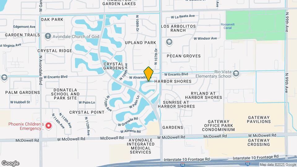 10804 W Monte Vista Rd Map and Location Details
