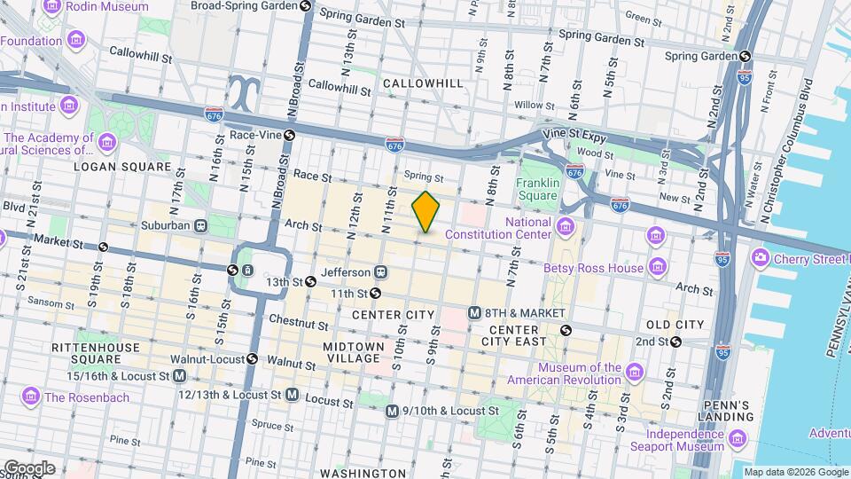 929 Arch St, Unit 901 Map and Location Details