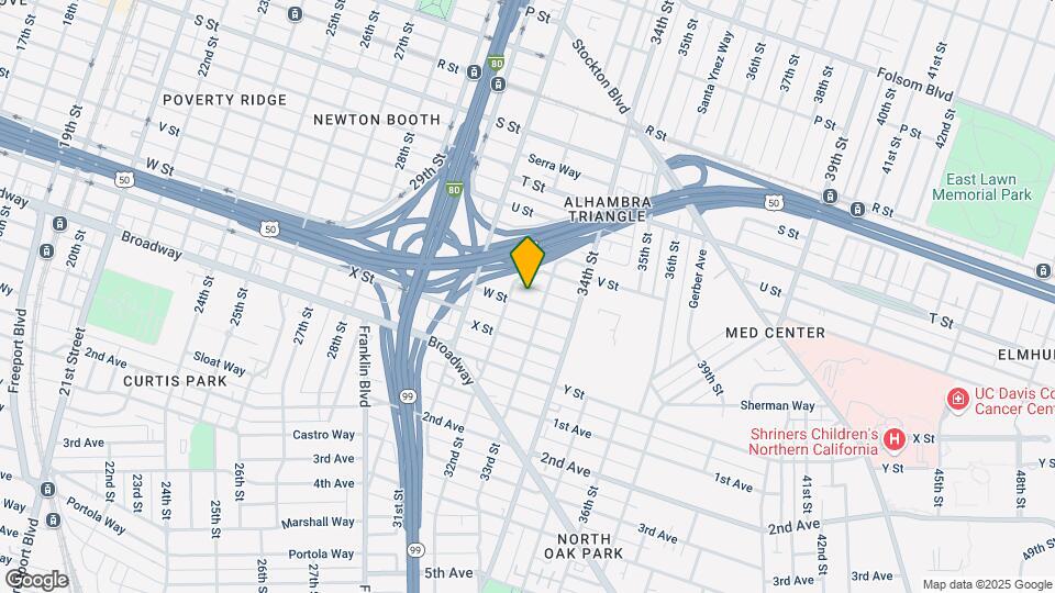 3233 W St Map and Location Details