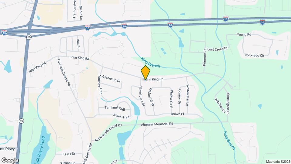 345 John King Rd Map and Location Details