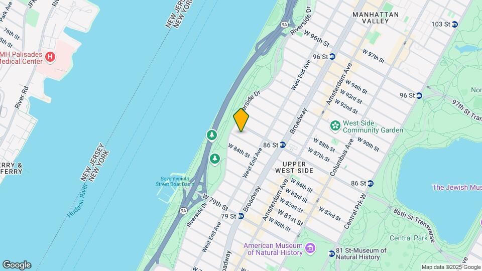 349 W 85th St Map and Location Details