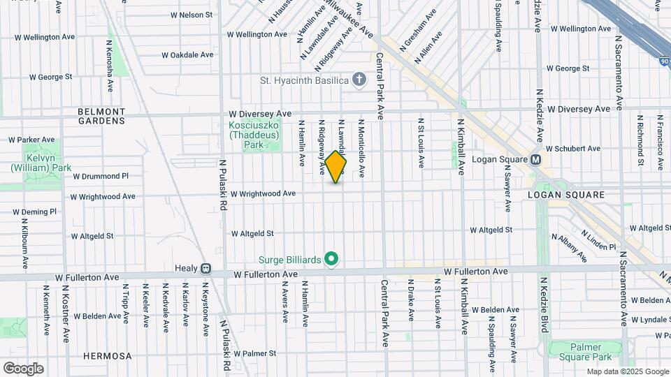 3706-3712 W Wrightwood Ave Mapa y Detalles de la Ubicación