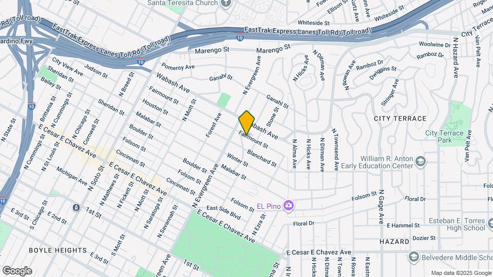 3034 1/2 Fairmount St Map and Location Details