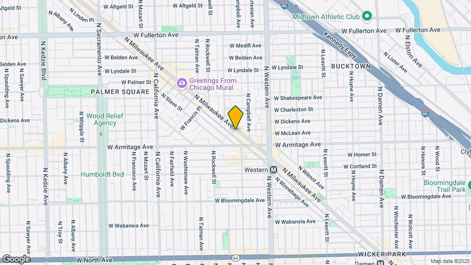 2046-2048 N Milwaukee Ave Map and Location Details