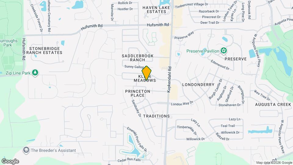 8607 Sorrel Meadows Dr, Unit 1322-A Map and Location Details