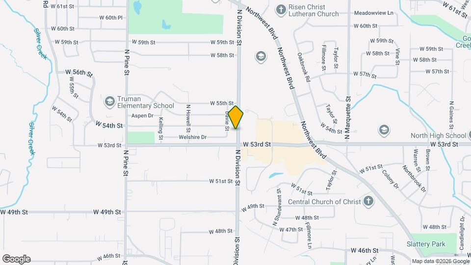 5326 N Division St Map and Location Details